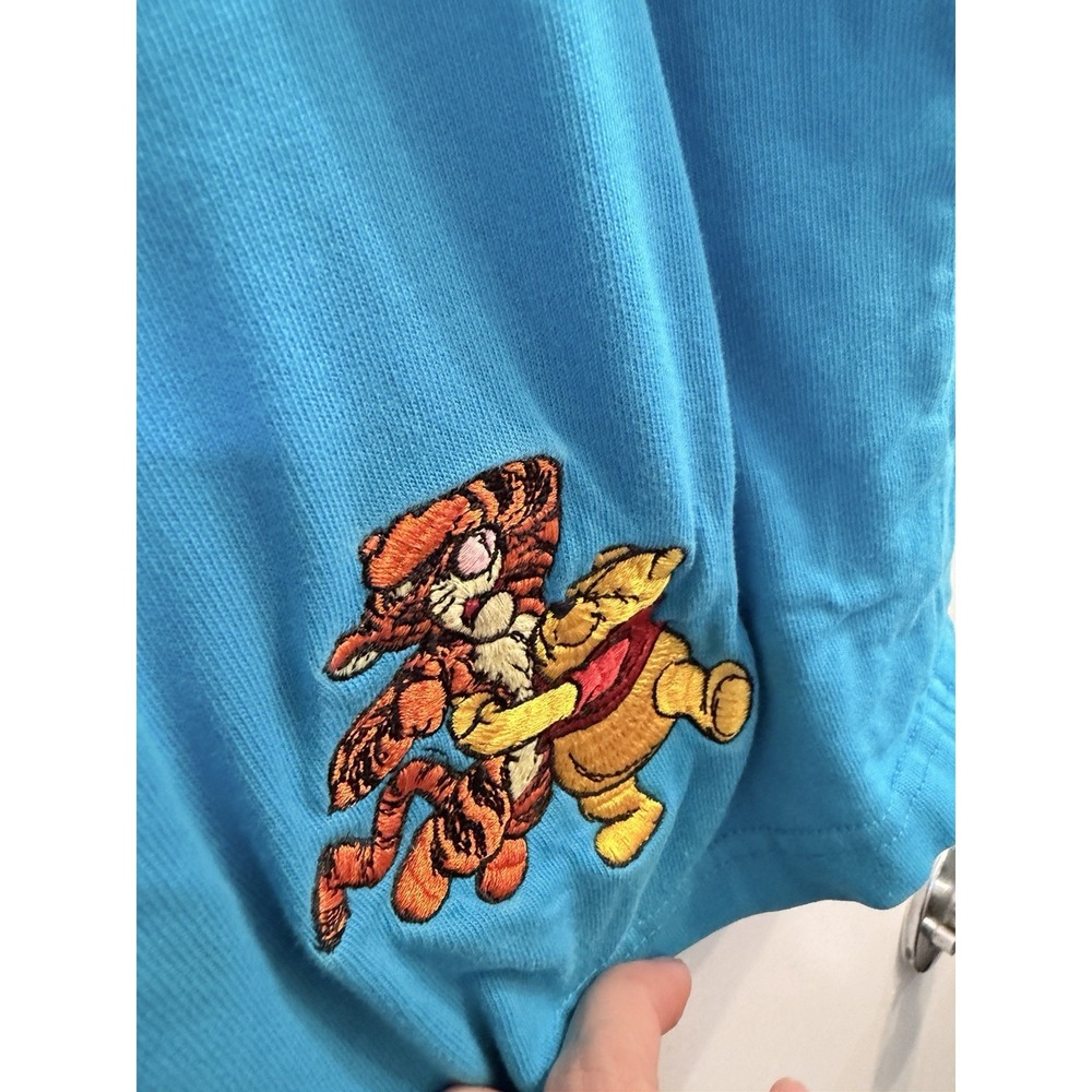 Disney Store Women's Large Sweat Shorts Vtg 90's Winnie The Pooh Embroidered - Picture 14 of 16